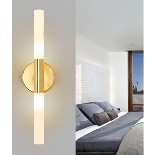LED Light G9 Led Wall Lamp Glass Tube Shades Baton Wall Lamp Bedsides Home Lighting Luminaria Lamparas Living Room Decor Fixture