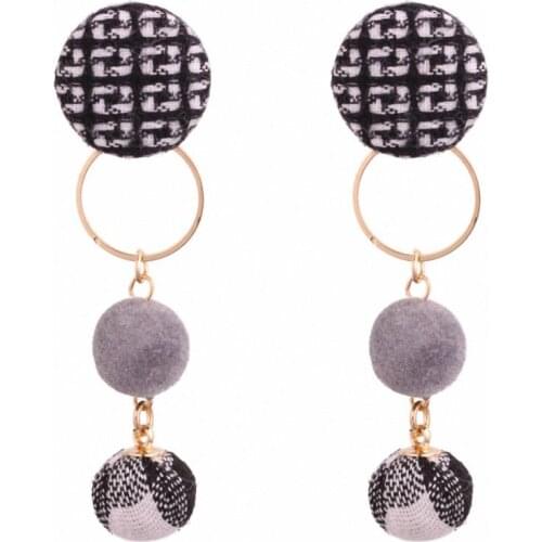 TONGKWOK Bohemia Dangle Earrings For Women Fashion Exaggeration Circle Earrings Jewelry #129153