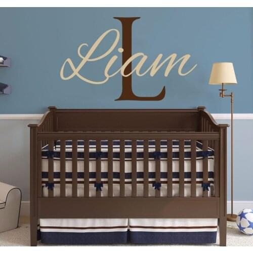 Custom Boys Name Decal Vinyl Decal Stickers Personalized Baby Boy Name Decor Modern Home Decor Art Vinilos Peredes Murals A531