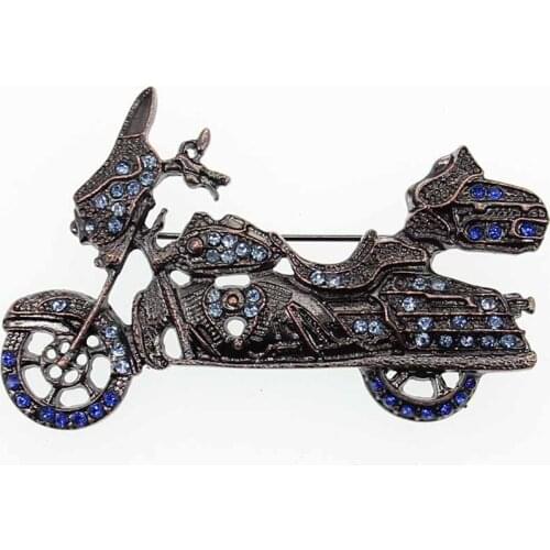 30pcs/lot Custom Vintage Motorbike Brooch For Men Gift Jewelry Fancy Brooch and Pins
