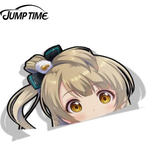 Jump Time 13cm x 9.4cm For Love Live - Kotori Minami Anime Car Stickers Waifu Decals Car Styling Motorcycle Car Accessories