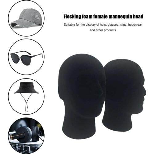 1 PC Female & Male Styrofoam Foam Mannequin Manikin Head Model Hat Sunglasses Display Mannequin Head Hat Wig Display Stand Rack