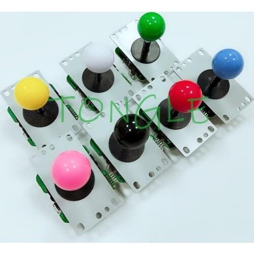 2 PCS Copy Sanwa 5Pin 8Way Joystick With Circuit Board For Arcade Game Console High Quality Multi Color Red Blue Yellow Green
