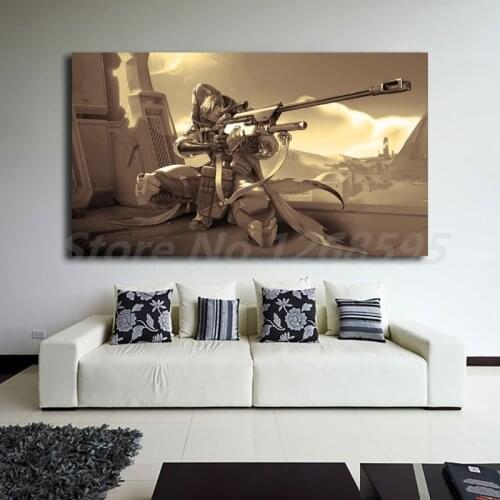 Ana Sniping Vintage Overwatchs Wallpaper Wall Art Canvas Posters Prints Painting Wall Pictures For Office Living Room Home Decor