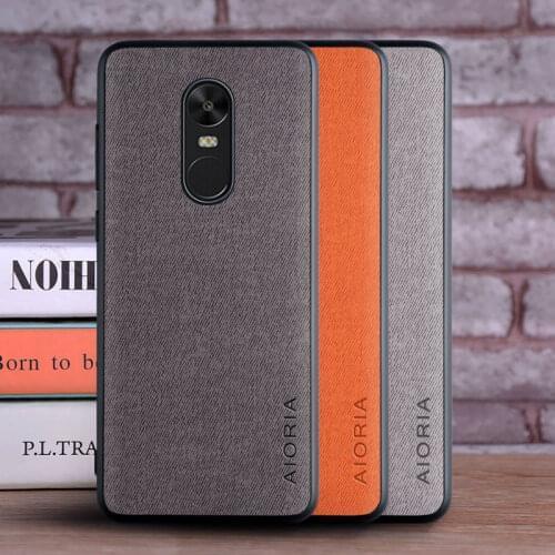Case for Xiaomi Redmi Note 4 4X coque Luxury textile Leather skin soft hard cover for Xiaomi Redmi Note 4 4X case funda capa
