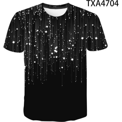 New Meteor Shower 3D Printed T Shirt Men Women Children Fashion Summer Short Sleeve Streetwear T-shirt Cool Boy Girl Tops Tees