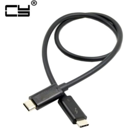 Thunderbolt 3 USB 3.1 USB-C Male to Thunderbolt 3 Male 40Gbps Cable for Dell XPS13 50cm 100cm 200cm