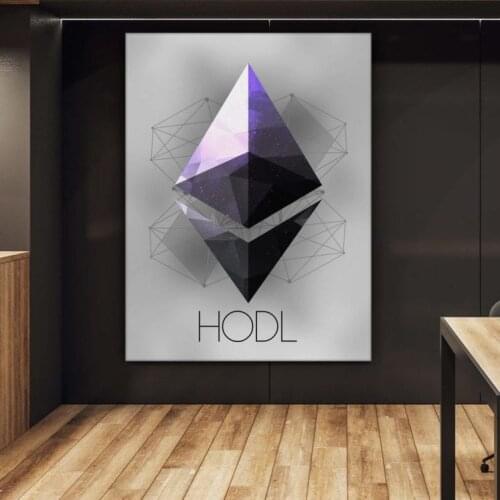 Painting Wall Art Pattern Purple Hodl Canvas Module Beautiful Cool Pictures HD Print Posters for Living Room Home Decoration
