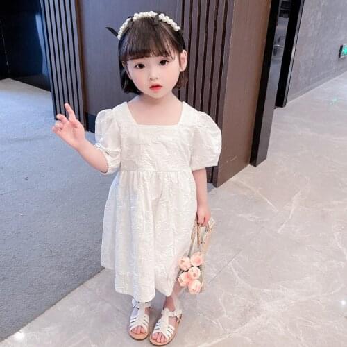 Gooporson Fashion Kids Dresses for Girls Costume Summer Little Children Clothes Korean Short Sleeve Princess Dress Vestidos