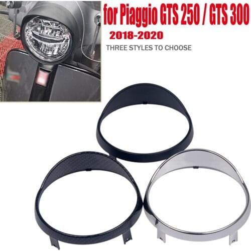 Motorcycle Headlight Cover Guard with Light Blocking Edge Silver Protector Wind Shield For VESPA GTS250 GTS300 GTS 250 300 2018