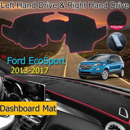 For Ford EcoSport MK2 2013-2017 Anti-Slip Mat Dashboard Cover Pad Sunshade Dashmat Protect Carpet Cape Rug Accessories