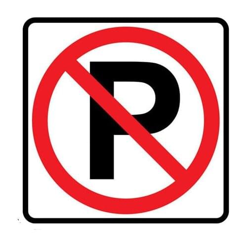 No parking personalized car stickers auto parts decoration bumper window glass car supplies polyethylene stickers