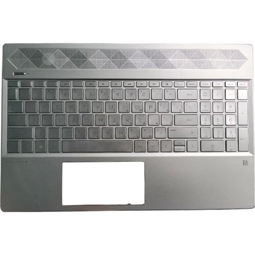 New Laptop Russian Keyboard For HP Pavilion 15-CW 15-CS TPN-Q208 TPN-Q210 RU Keyboard With Palmrest Cover Silver No Backlit
