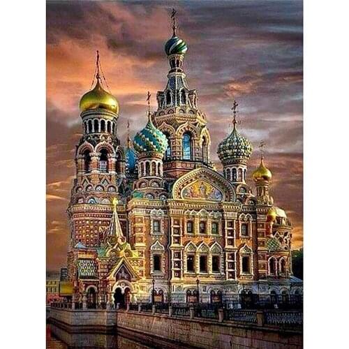 Region Islam DIY 11CT Embroidery Cross Stitch Kits Needlework Craft Set Cotton Thread Printed Canvas Home Decoration Sale