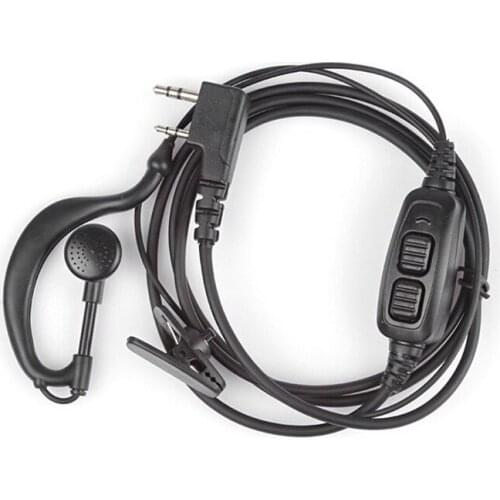 Original Baofeng uv 82 Accessories Double PTT Button Headset For Protable Walkie Talkie Baofeng UV-82 Two Way Radio