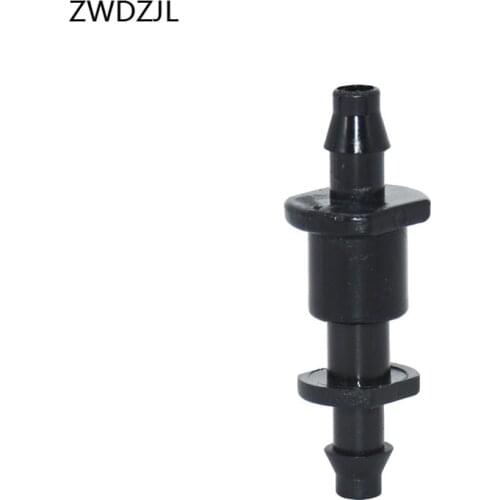 Garden hose 1/4" irrigation connector 2-way connector Removable 1/4" barbed double way irrigation 4/7 hose adapter 20pcs