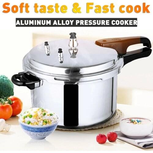 Aluminum Alloy Pressure Cooker Cookware Kitchen 3/4/5L Large Capacity Gas Stove Fast Cooking Foods Camping Supplies Equipment