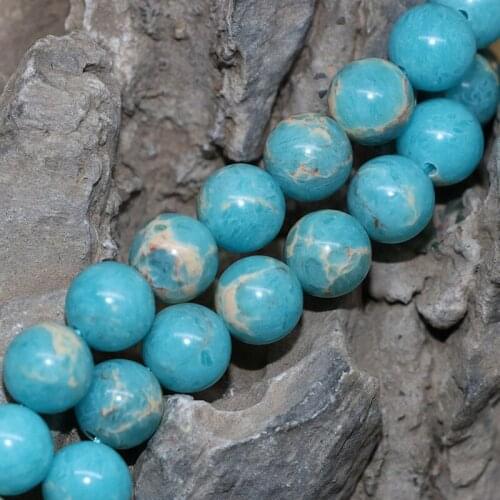 High quality sky blue emperor natural stone imperial loose beads 6mm 8mm 10mm round beads diy elegant jewelry 15inch B120