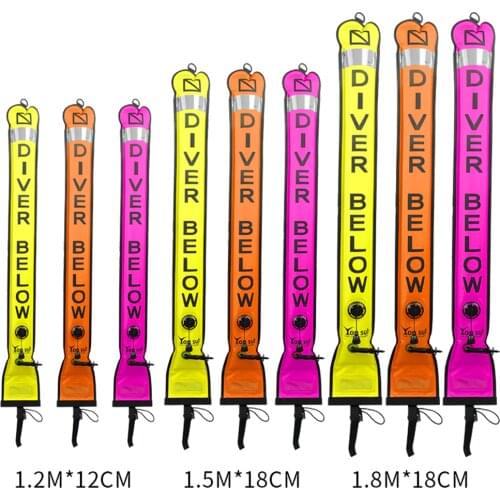 YonSub Scuba SMB Diving Surface Marker Buoy with High Visibility Inflatable Float Safety Sausage Signal Tube Signal Tube