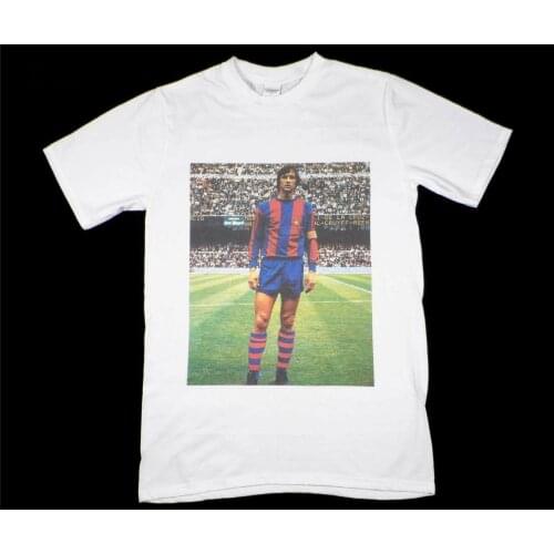 Johan Cruyff White T-Shirt Size S-Xxxl Netherlands Cotton Tee Shirt