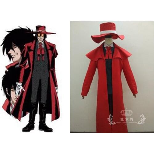 2012 Hellsing Alucard Cosplay Red Mens Hellsing Cosplay Costume