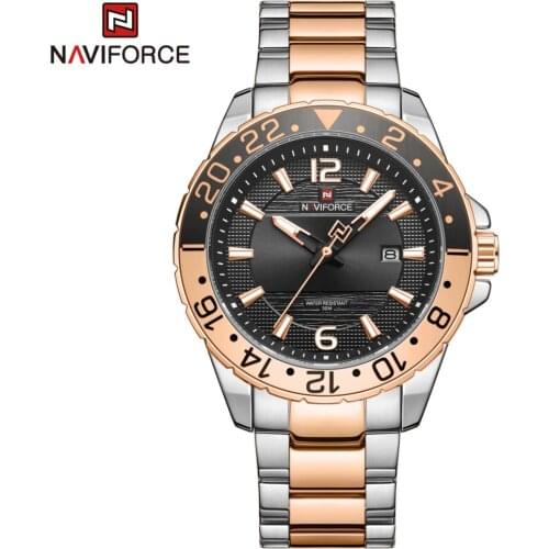 NAVIFORCE Watch Men 2021 Date Calendar Top Brand Wristwatch Luxury Analog Relogio Masculino Waterproof Stainless Steel Clock New