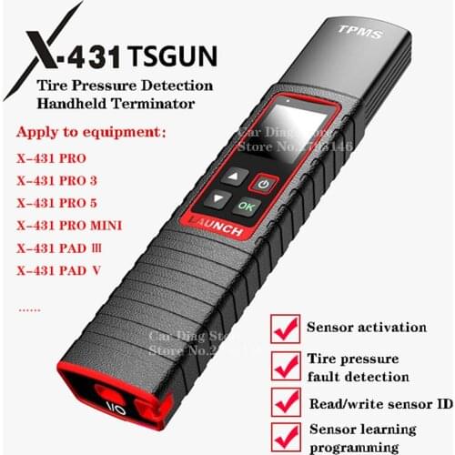 X-431 TSGUN TPMS Tire Pressure Detector Handheld Terminator Launch X431 TSGUN Sensor Activator Programming Car Diagnosis Tool