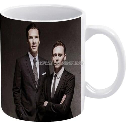 Tom & Ben Coffee Mugs Ceramic Personalized Mugs 11 Oz White Mug Tea Milk Cup Drinkware Travel Mug Tom Hiddleston Hiddles Hiddles