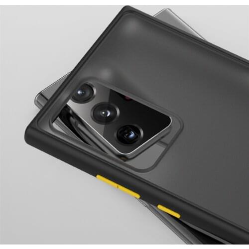 Matte Hard Case For Samsung Galaxy S21 Plus Case Note 20 Ultra S20 FE Plus 10 Lite Cover TPU Frame Phone Bumper For Samsung S21