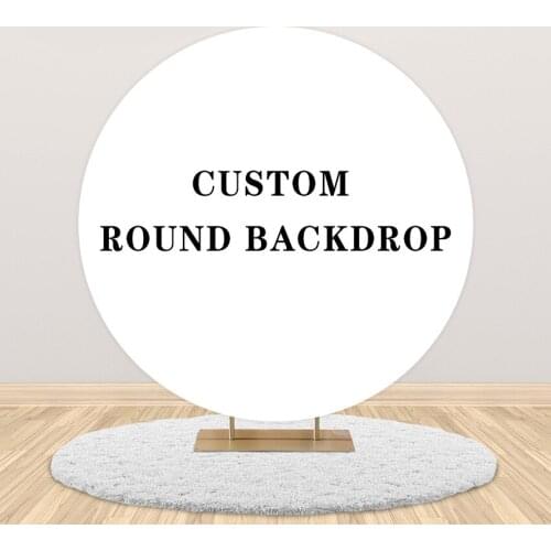 Mehofond Photography Background Cartoon Theme Party Decoration Any Design Party Round Backdrop Kids Professional Custom