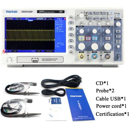 Hantek DSO5102P Original USB Digital Storage Oscilloscope 2 Channels 100MHz 1GSa/s DE shipping