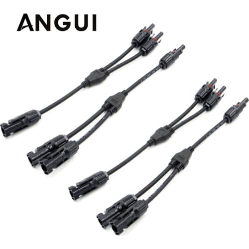 1Pair x PV Y 3y 4y Branch parallel connection 30A 1000V Electrical Y Connector Photovoltaic solar Panel Cable Wire Connect