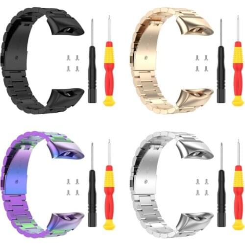 Stainless Steel Watch Band Wrist Strap for -Garmin Forerunner 45 45S Swim 2 P9YA