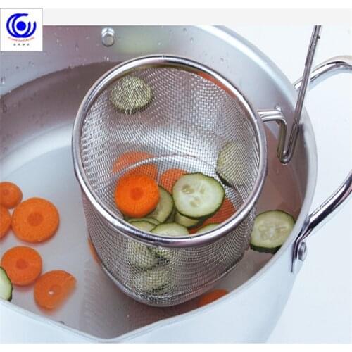 Strainer Colander Scoop 304 stainless steel drain oil Spicy Hot Pot juice residue sift noodle soybean milk filter Kitchen Sieve