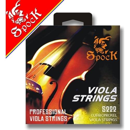 Spock S222 Nickel Silver Viola Strings Steel Core Nickel Silver Wound fit for 3/4 4/4 Viola