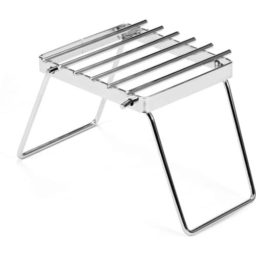1pc Stainless Steel Camping Folding Burner Stove Stand Bracket Holder BBQ Grill Travel Accessories High Quality Outdoor Tools