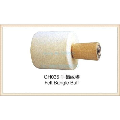 1pcs felt bangle buffer stick,mandrel wooden cleaning bracelet,bangle polishing making tools,jewlry making tool