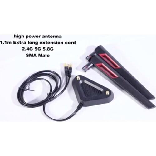 2.4G 5G 5.8G Dual Band High-Gain WiFi Omnidirectional with 2pcs 12dBi Antenna for desktop laptop router RP-SMA