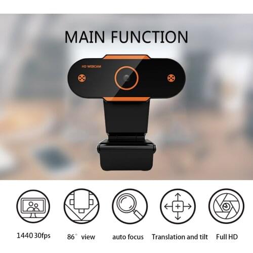 4K Autofocu Webcam Universal Mini HD USB Computer Camera Rotating Cameras For Live Streaming Conference Work Video Calling