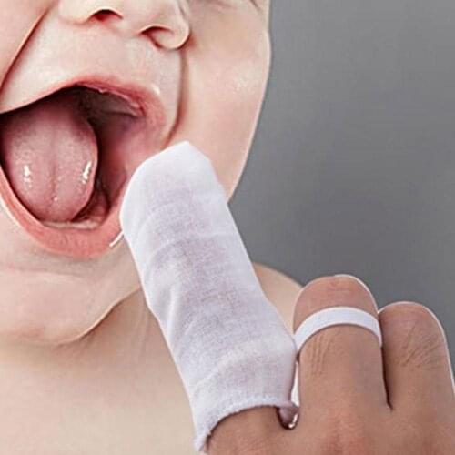 6Pcs Infant Toddler Baby Mouth Gum Wipe Cleaning Gauze Oral Finger Toothbrush New Child care products