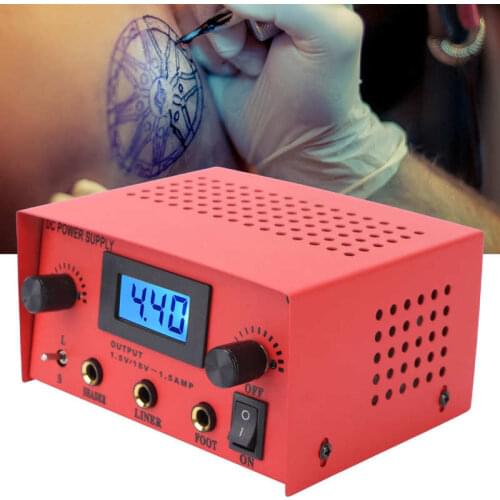 Tattoo Machine Power Supply LCD Digital Dual Tattoo Machine Power Box Adjust Voltage Control Switch For Coil Rotary Gun EU US