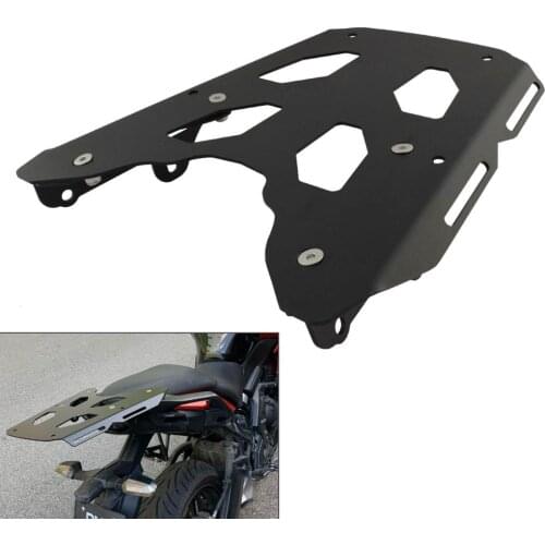 Black Rear Carrier Luggage Rest Rack Bracket Holder For KAWASAKI Versys KLE 650 KLE650 LE650E 2015 2016 2017 2018 2019 2020 2021