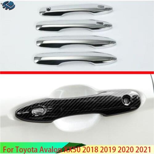 For Toyota Avalon XX50 2018 2019 2020 ABS Door Handle Cover With Smart Key Hole Catch Cap Trim Molding