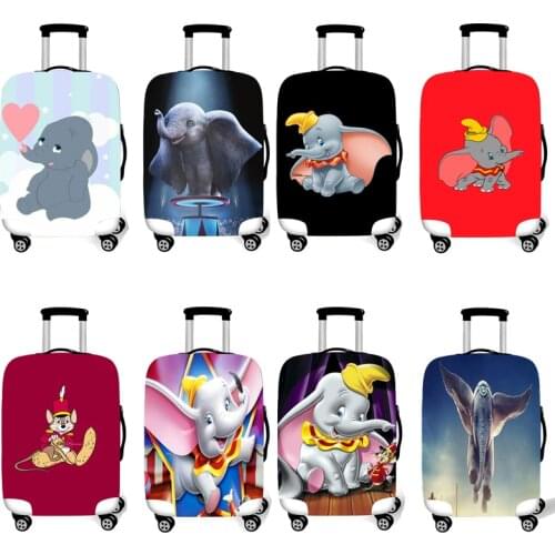 Elastic Luggage Protective Cover Case For Suitcase Protective Cover Trolley Cases Covers 3D Travel Accessories Dumbo Pattern 10d