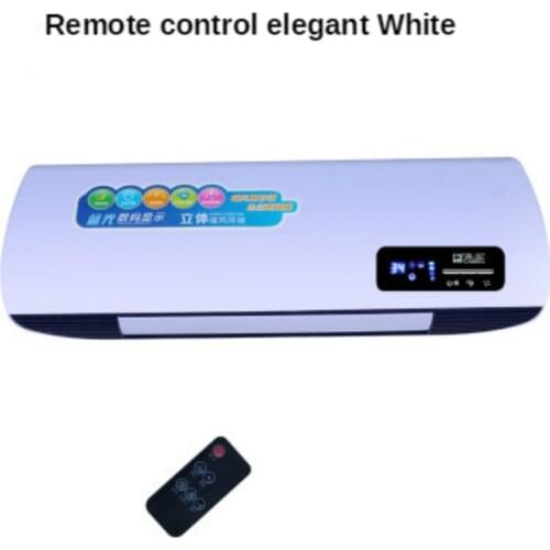 Energy-saving wall-mounted portable air-conditioning heating fan, free installation of remote control in family dormitories fan