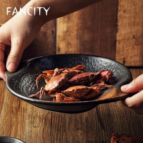 FANCITY Japanese ceramic tableware, noodles, dishes, dishes, creative dishes, household dishes, special restaurant dishes