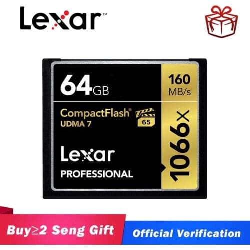 Lexar UDMA 7 128gb CF Card 1066x 32gb Memory card Up to 160MB/s VPG-65 64gb Compact flash card for Full HD/3D and 4K video