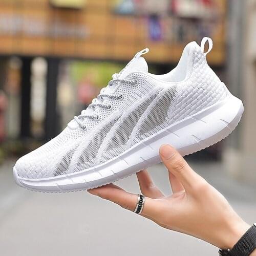 Men' Summer Breathable Mesh Fashion Casual And Anti-Odo Anti-sweat Shoes- Slip On Walking Comfortable Hiking Shoes Lace Up Ligh