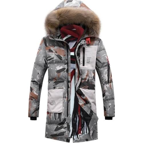 Padded 2020 Winter Brand Clothes Mens Casual Thick Keep Warm Parkas X-Long Style Fur Collar Hooded Windbreakers Jacket 8XL