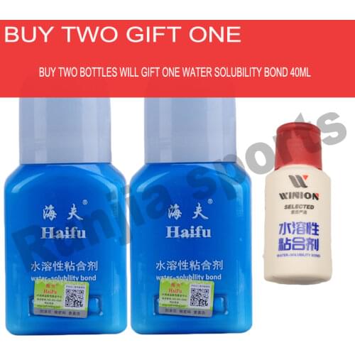 Haifu 300ml inorganic water solubility bond glue adhesive for assemble table tennis rubber and blade to racket